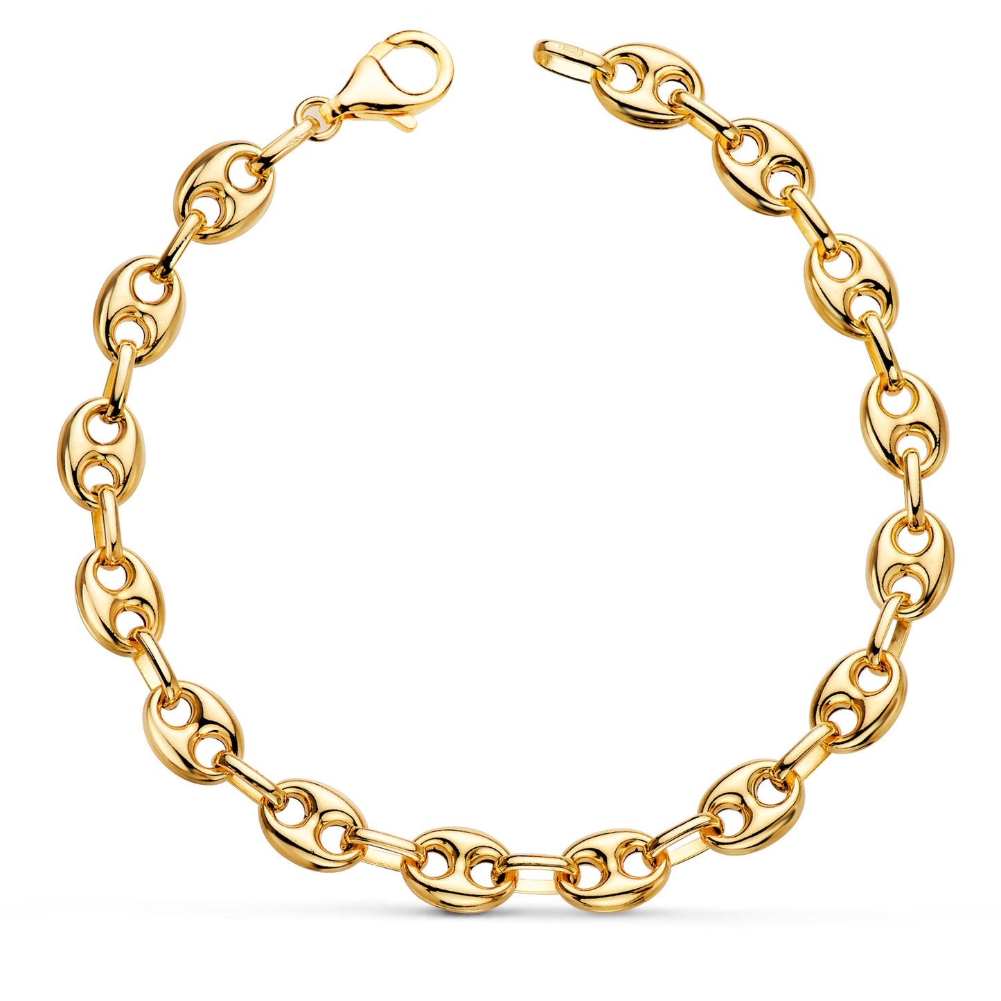 18K PULSERA ORO AMARILLO CALABROTE HUECO ANCHO: 7,5 MM. LARGO: 21 CM