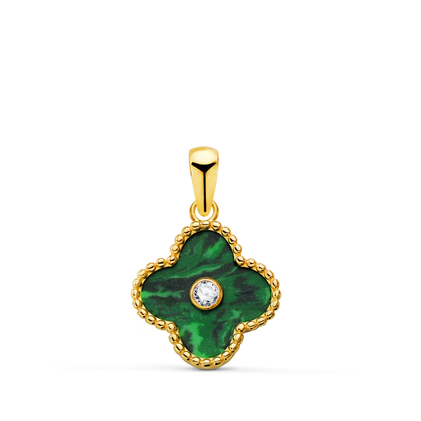 COLGANTE ORO AMARILLO TREBOL