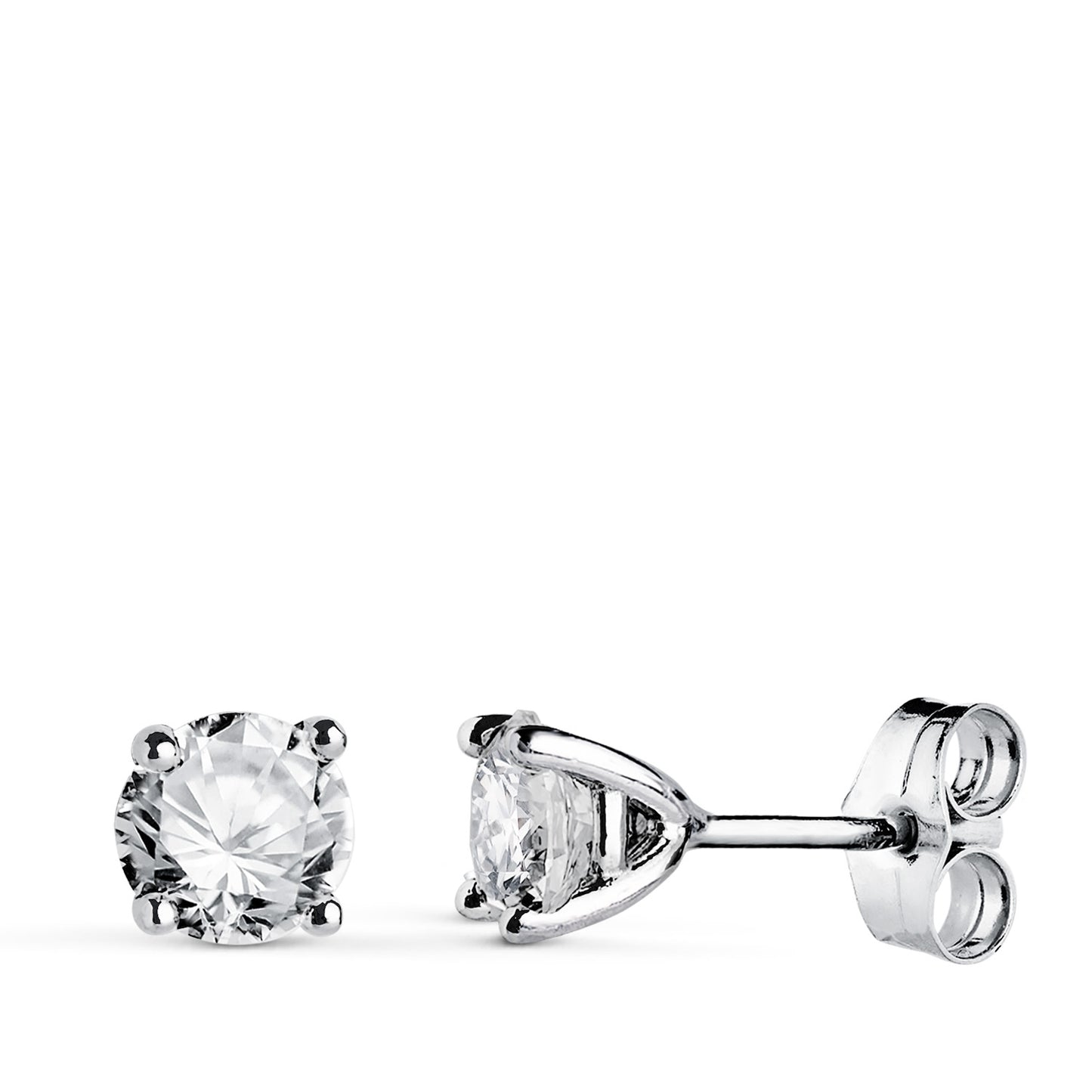 PENDIENTES ORO BLANCO