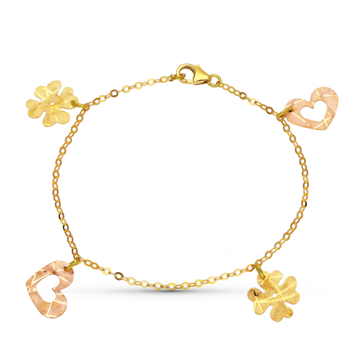 18K PULSERA ORO BICOLOR FETICHES