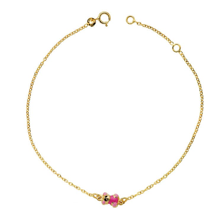 18K PULSERA OSO ESMALTE 18CM