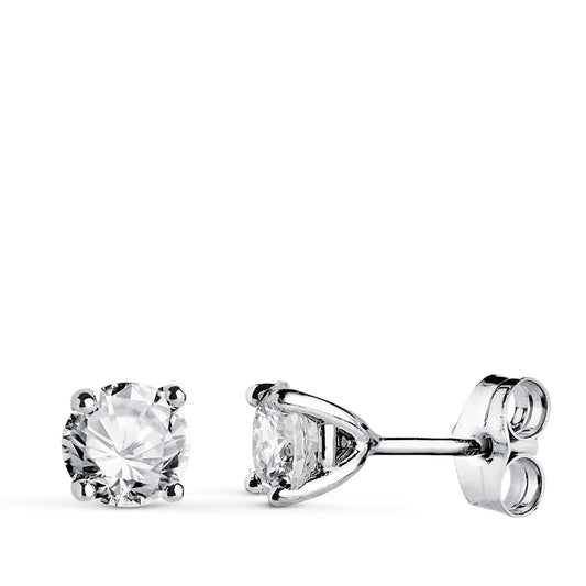 PENDIENTES ORO BLANCO